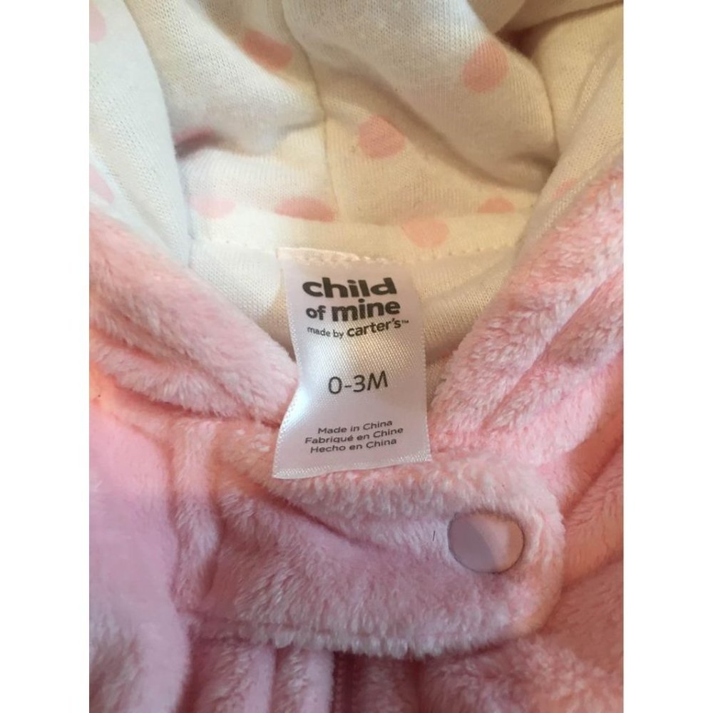 Child of Mine Winter Full Body Outfit Pink Size 0-3 Months Girls - Picture 3 of 6